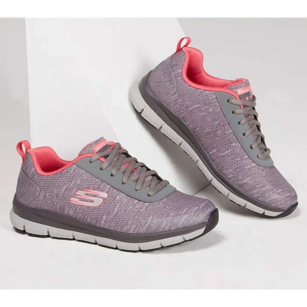 Skechers Work Comfort Flex SR (77217) Slip Resistant Shoes Sneakers Women Size 8